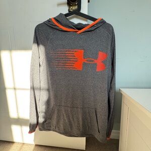 Under Armour Charcoal and Neon Orange Sweatshirt